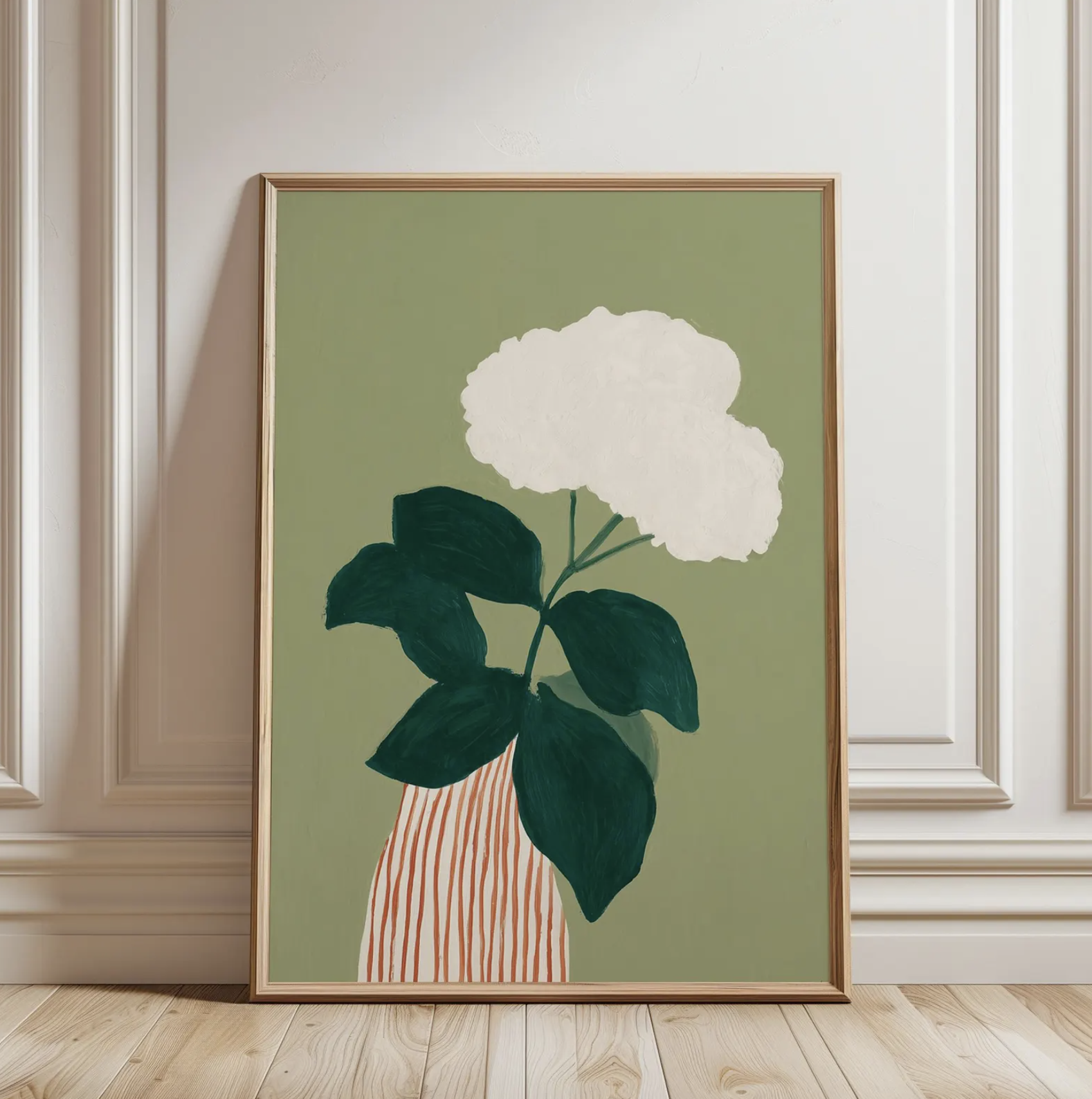 White Hydrangea Print